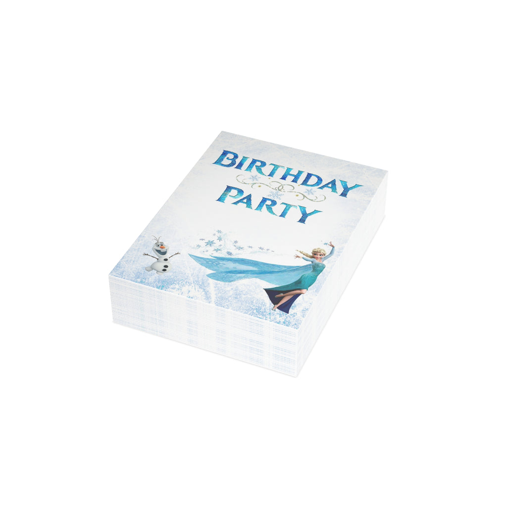 Frozen Birthday Invites (envelopes included)