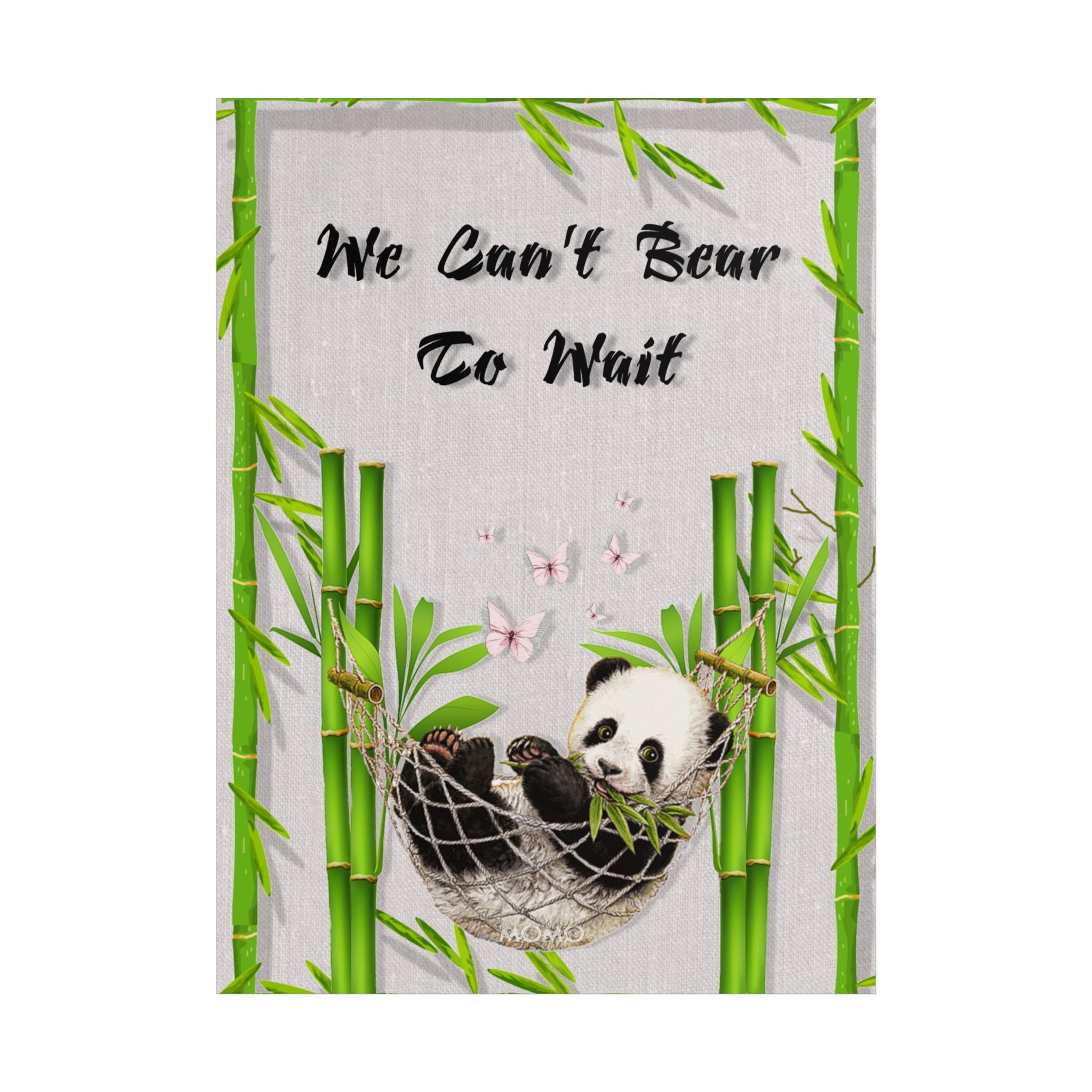 Panda Bamboo Poster — Baby Nursery/Baby Shower Unframed Wall Art