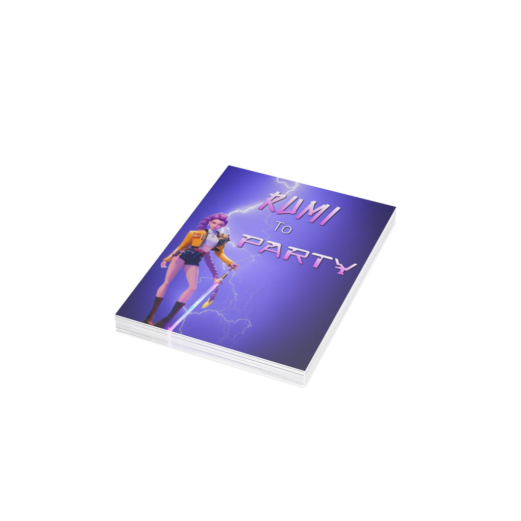 Rumi Birthday Invites (envelopes included)