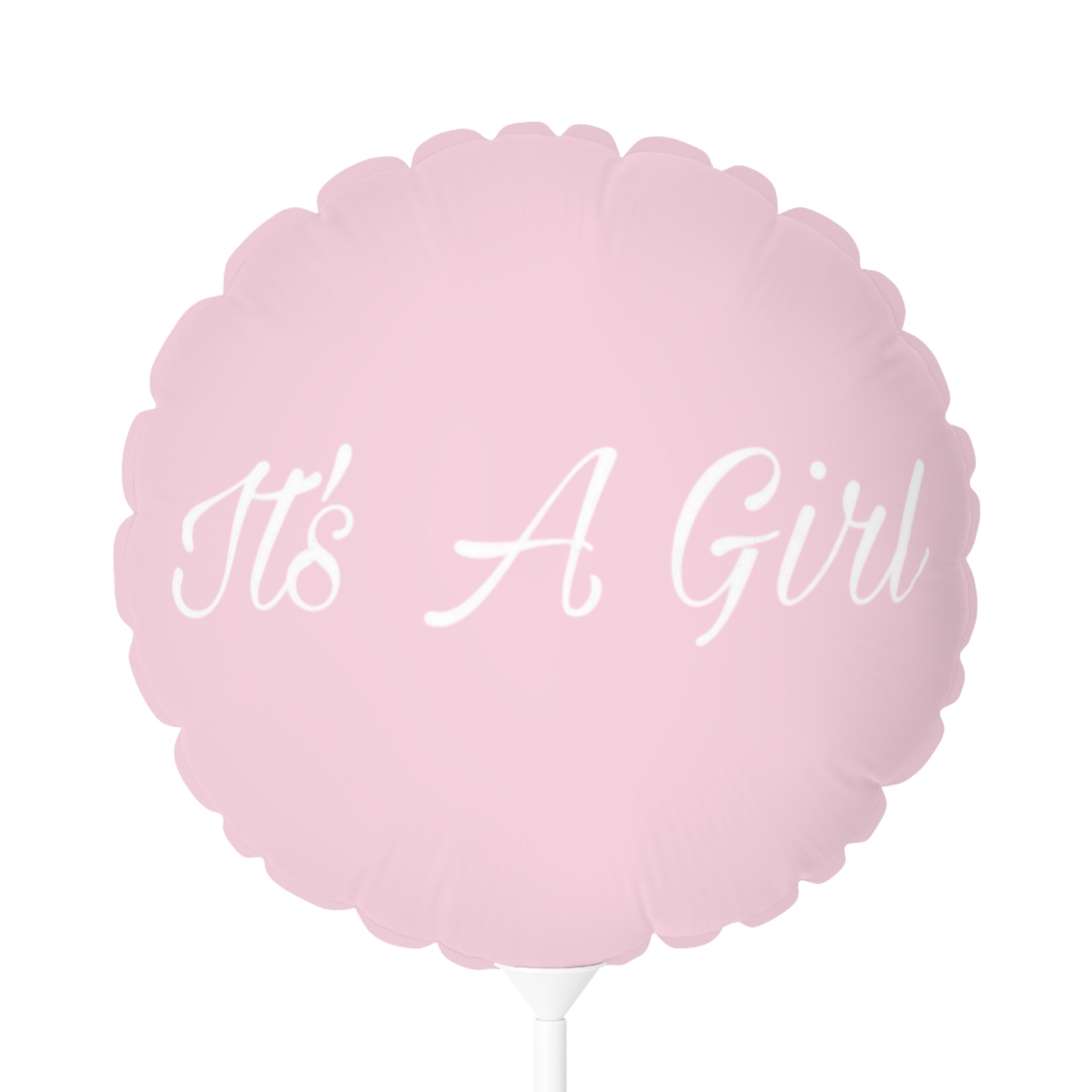 It's a Girl 11" Pink Baby Balloon — Round & Heart Foil Nursery Shower Decor