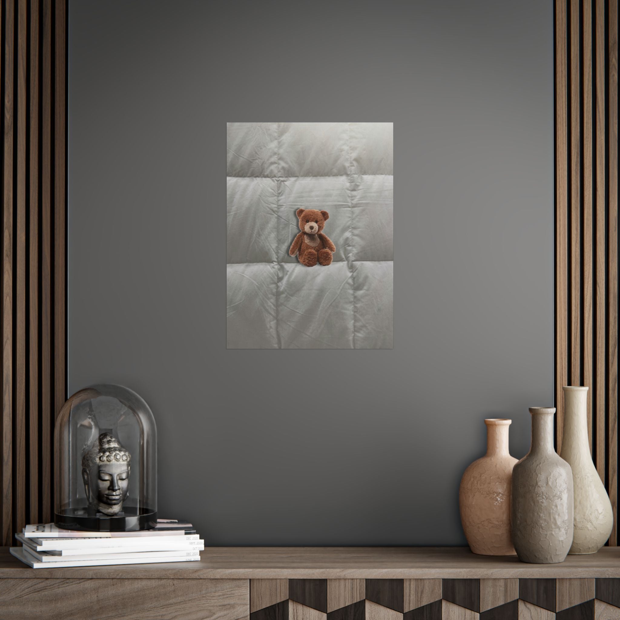 Teddy Bear Poster — Cute Plush Toy Wall Art for Nursery & Kids’ Room
