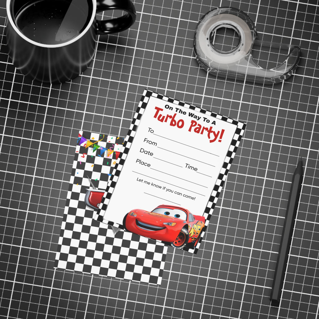 Flash Birthday invites (envelopes included)