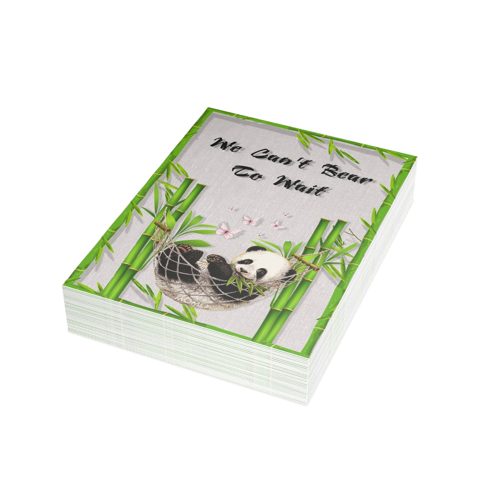 Can't Bear To Wait Baby Shower Game Cards