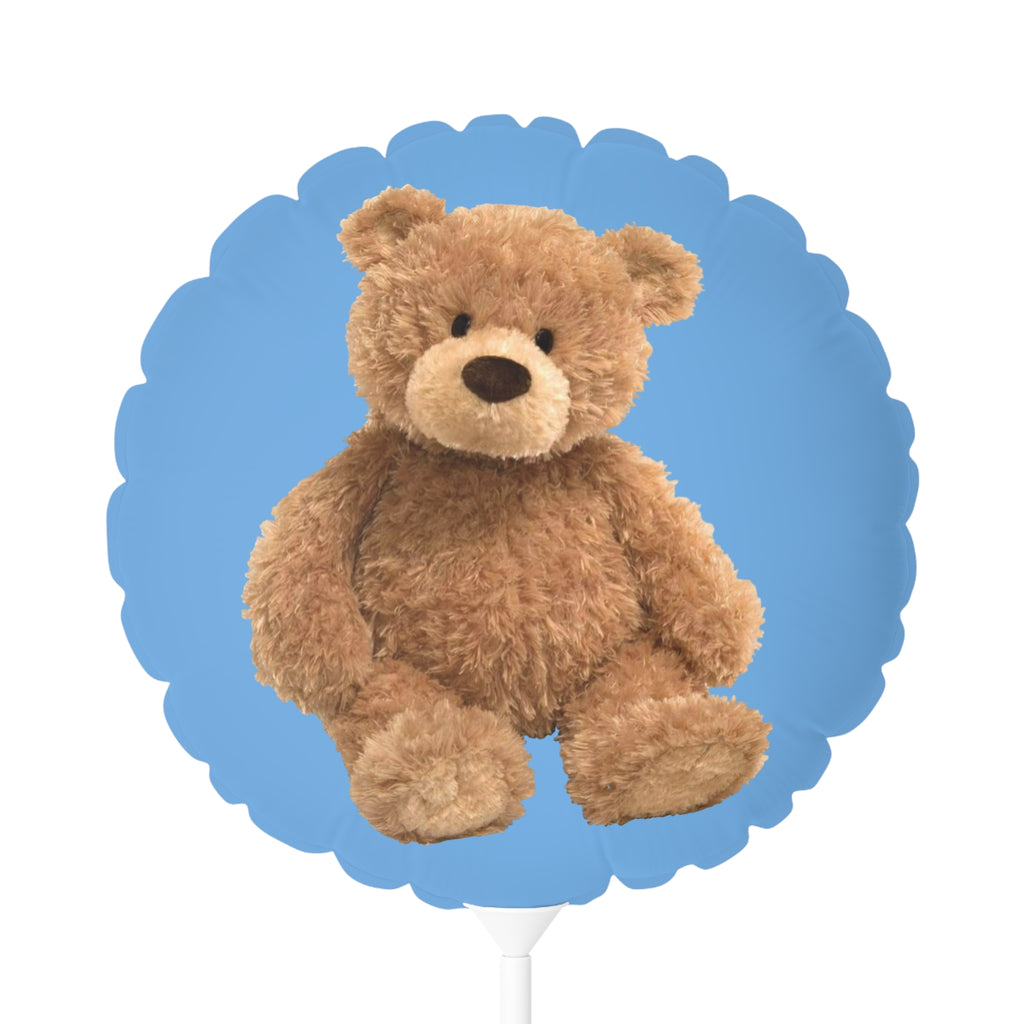 11" It's a Boy Teddy Balloon — Blue Round Baby Shower Balloon