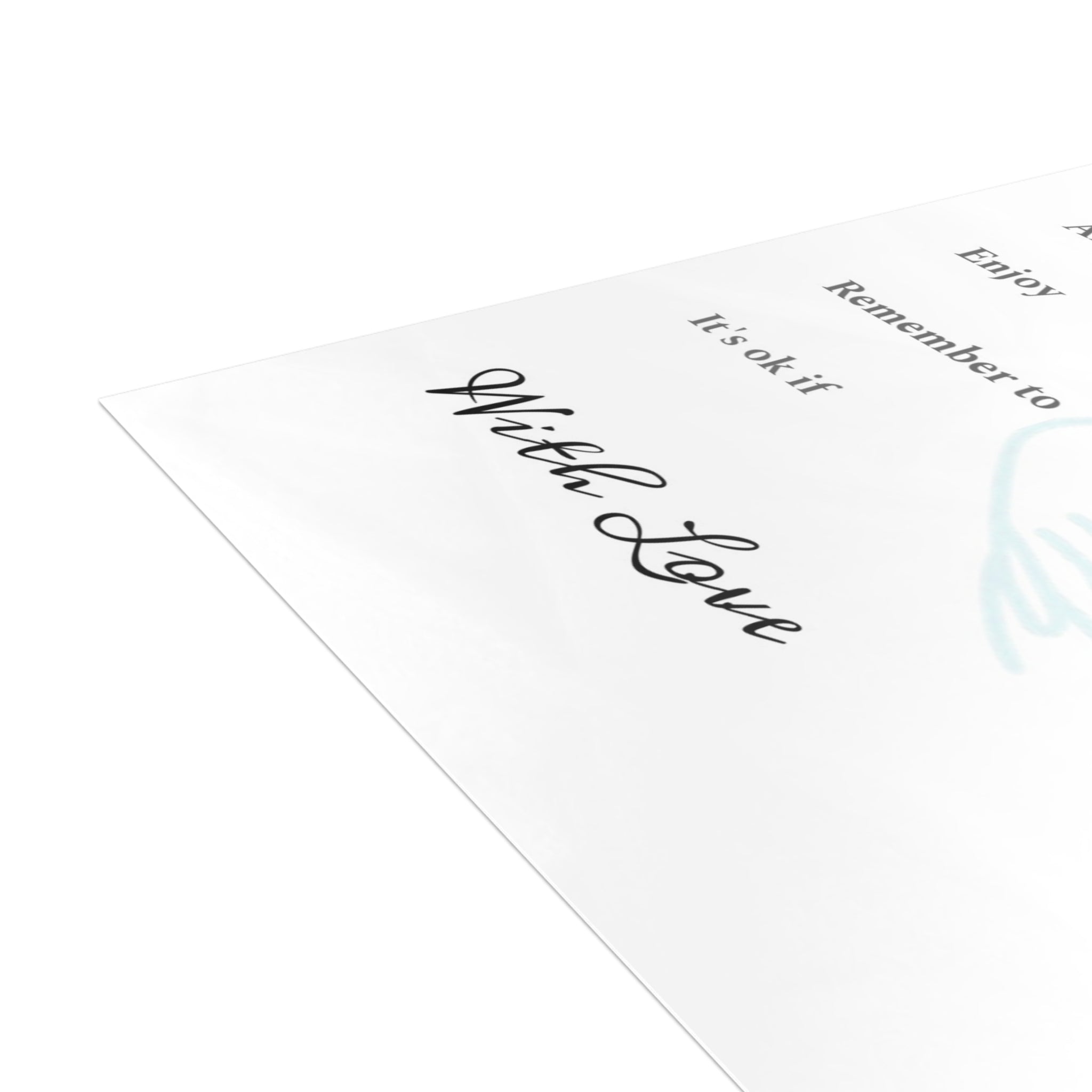 (Blue) Advice and Wishes Silhouette