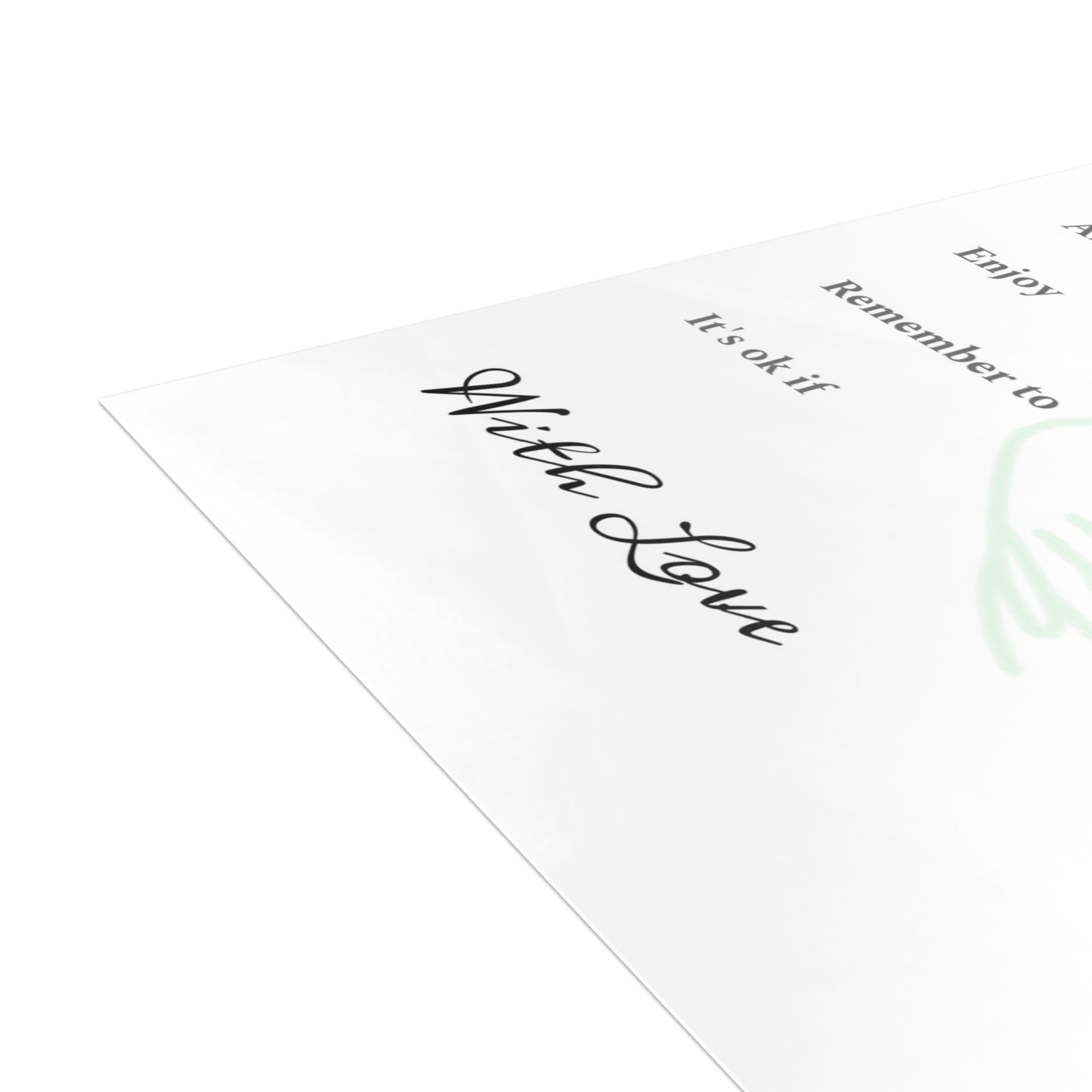 (Green) Advice and Wishes Silhouette