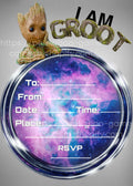 "I Am Groot" Birthday Invitation