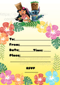 "Lilo & Stitch" Birthday Party Invitations (Printable)
