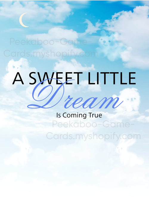 "Dream Coming True" Baby Prediction Cards (Printable)