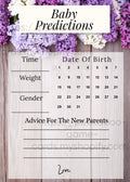 Lilac Prediction Cards (Printable)