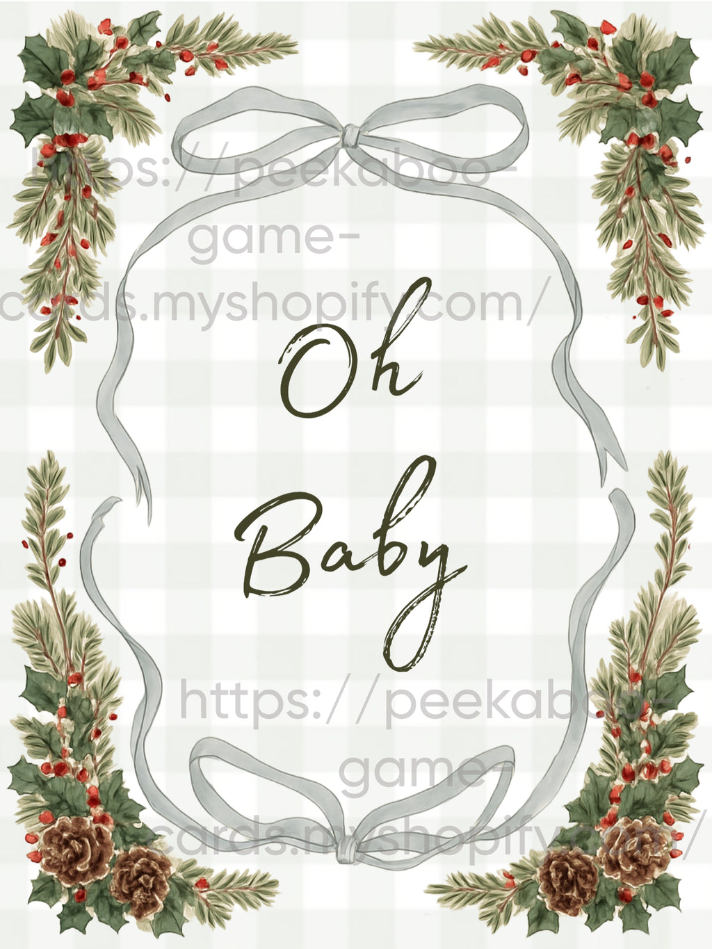 "Oh Baby" New Parents Game Cards (Digital)