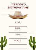 Rodeo Birthday Invitation (Printable)