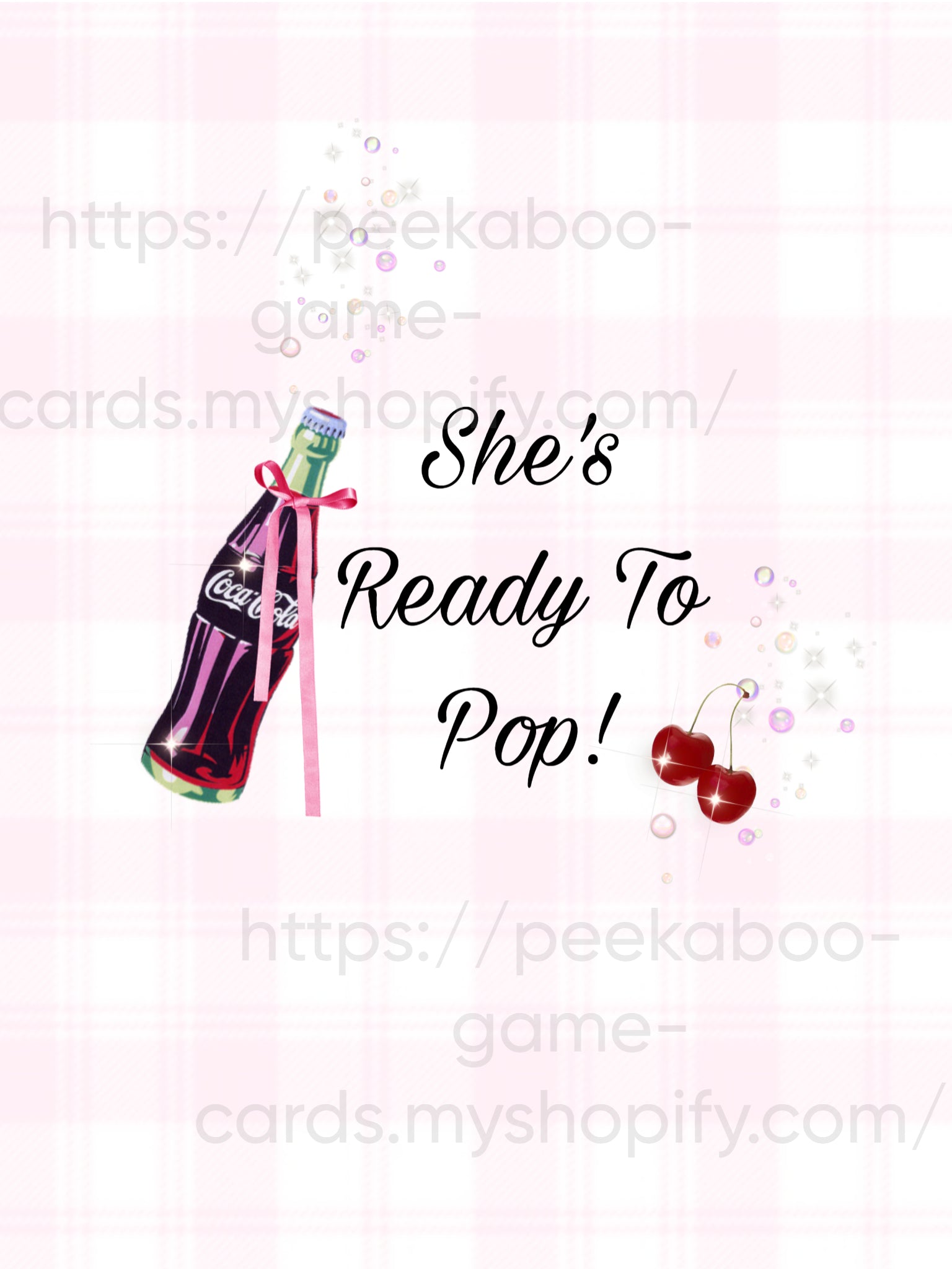 "She's Ready To Pop" New Parents Game Cards (Digital)