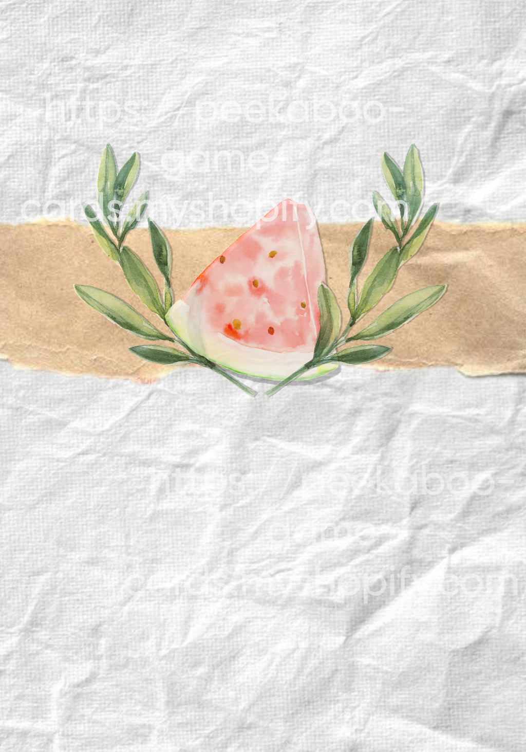 Sweet Melon Baby Prediction Cards (Digital)